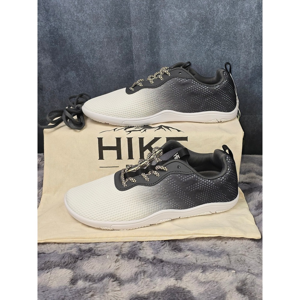 NWT Hike Footwear Shade White Grey Ombre Barefoot Sneakers EU 40 Womens 9/9.5